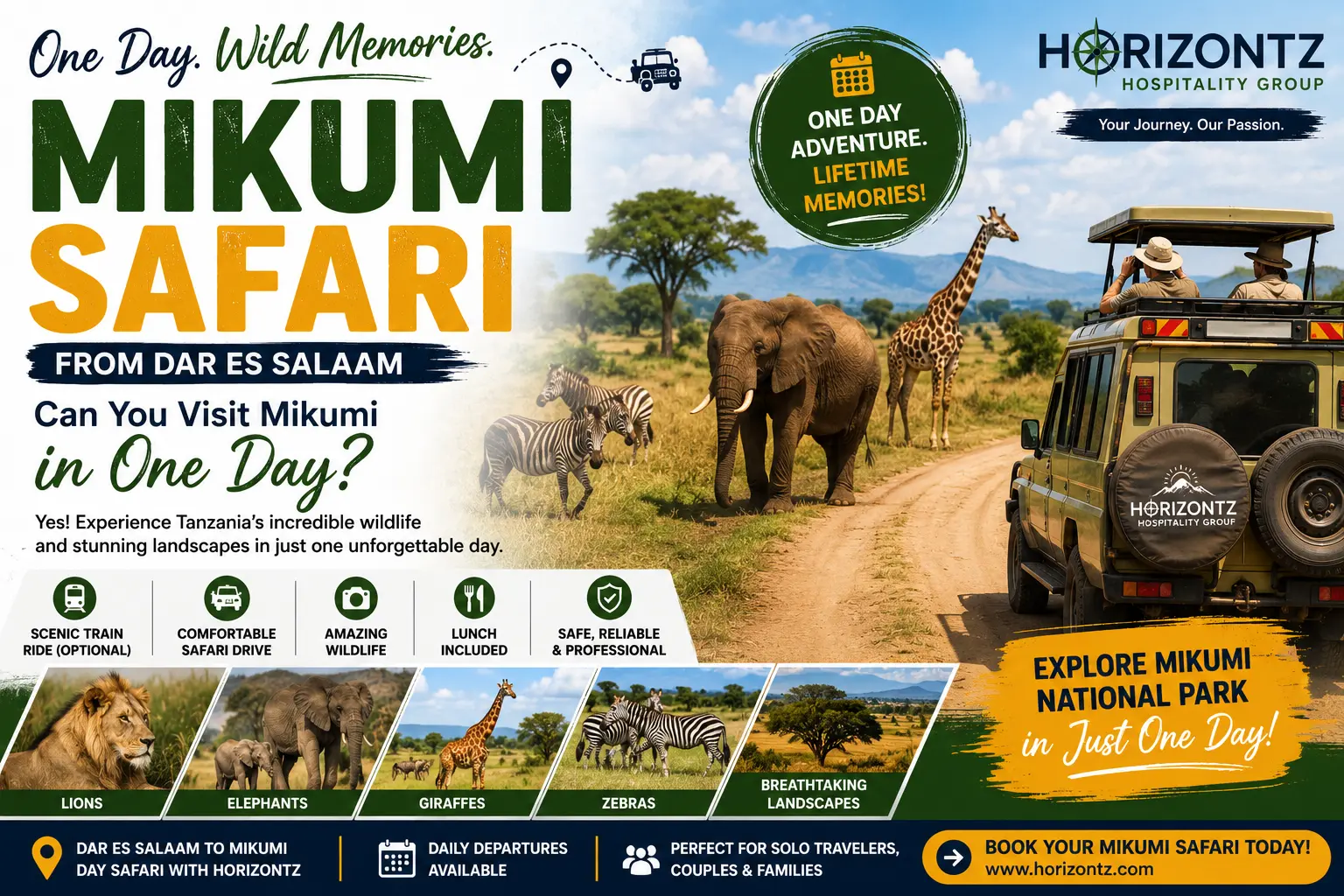 Mikumi Safari from Dar es Salaam