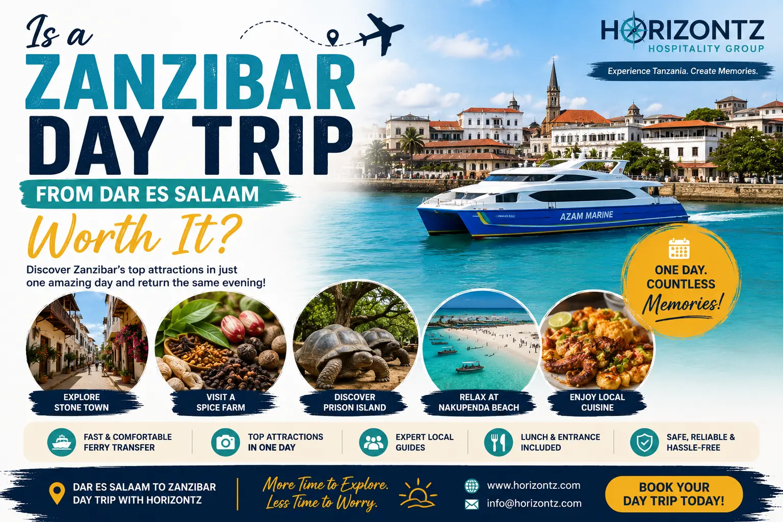 Zanzibar Day Trip from Dar es Salaam